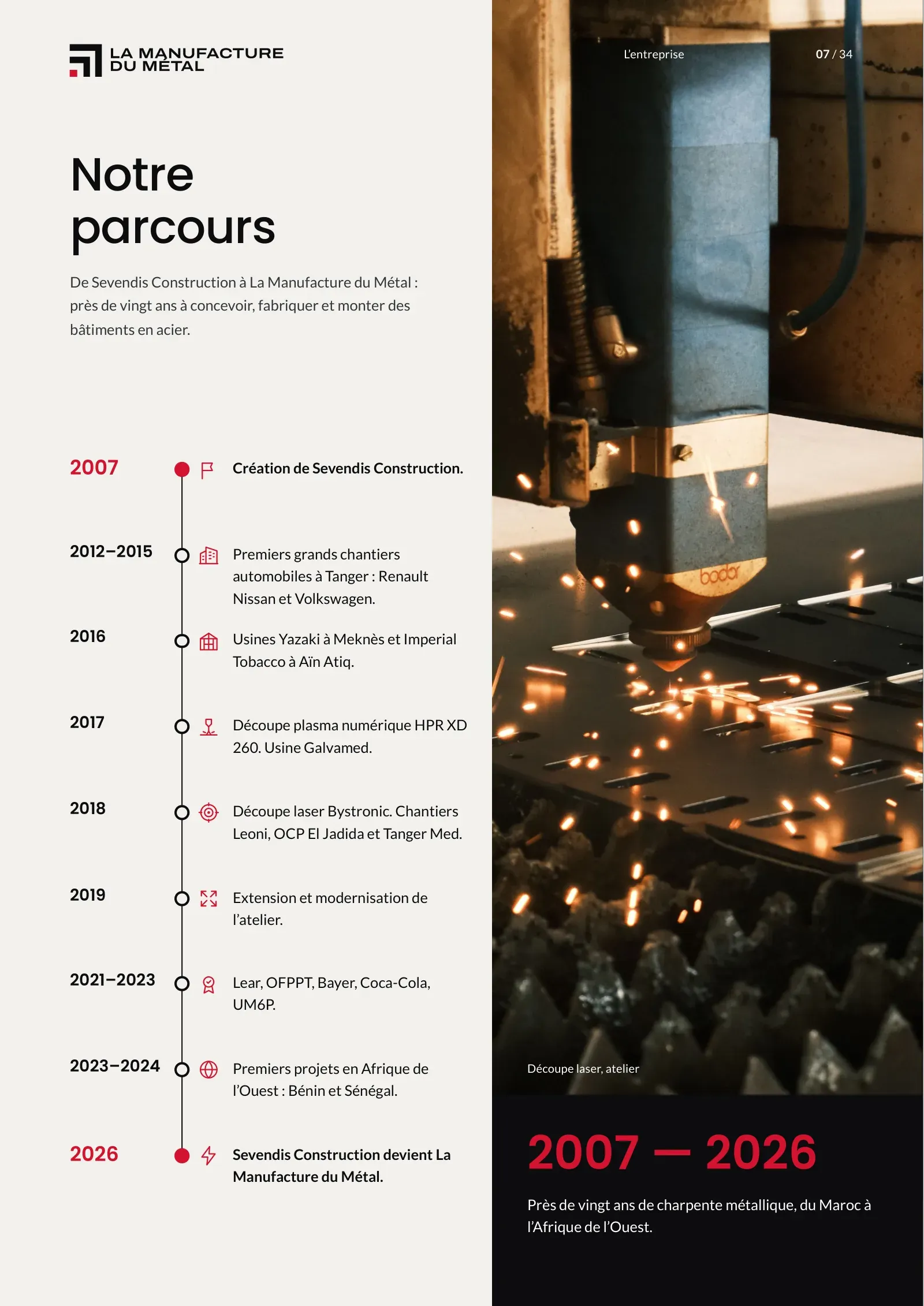 Page 7 : Notre parcours