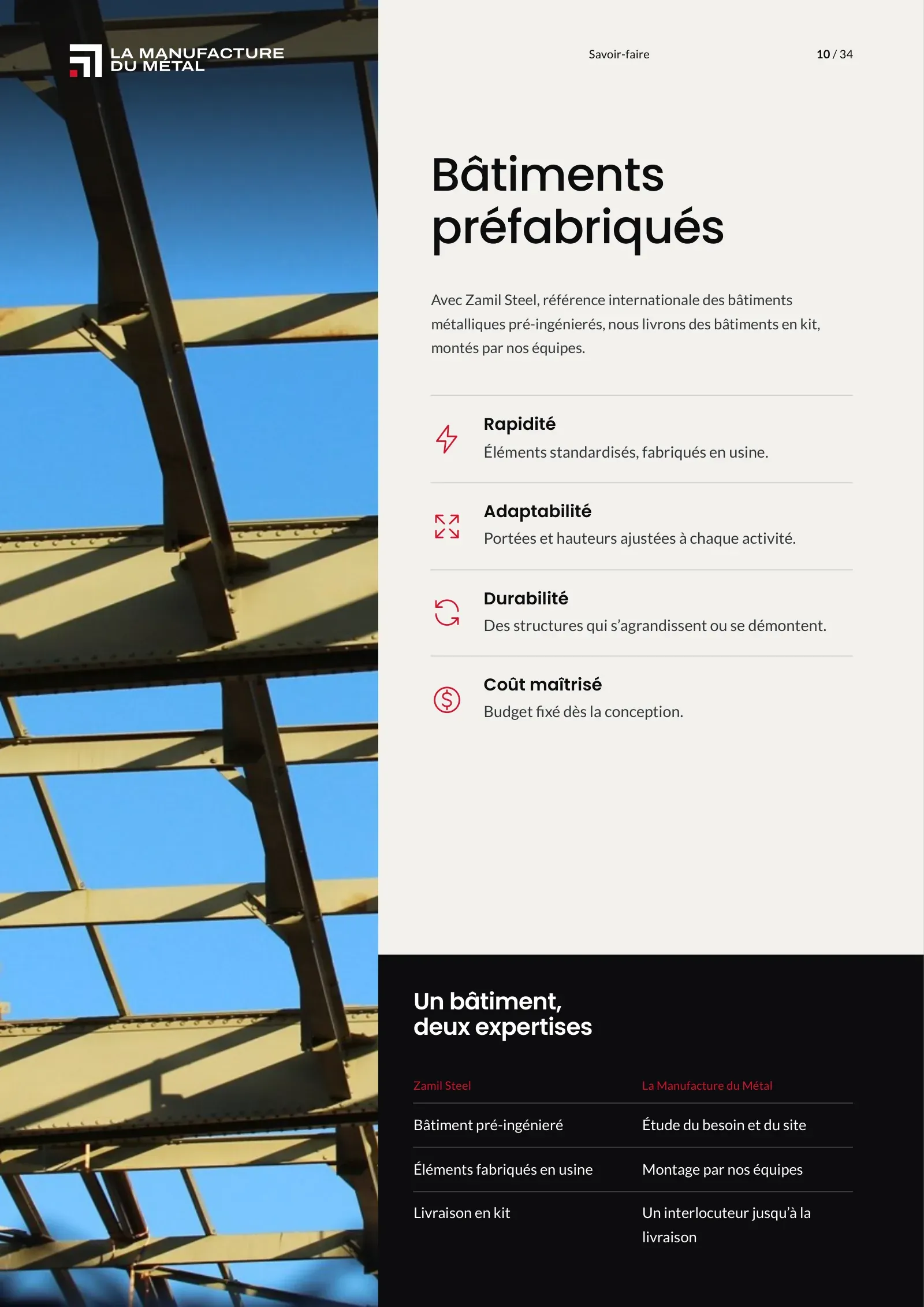 Page 10 : Bâtiments préfabriqués