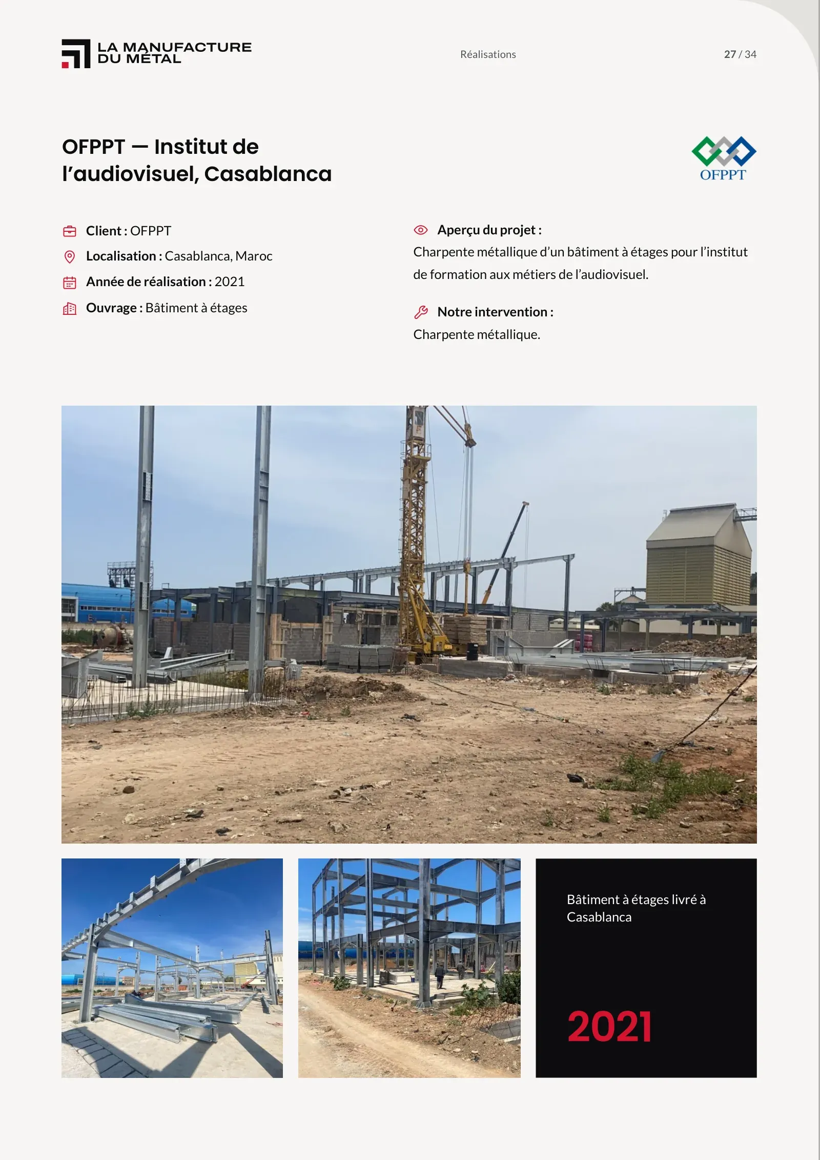 Page 27 : OFPPT, Institut de l’audiovisuel, Casablanca